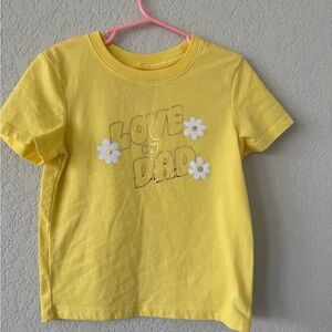 4T Vibrant Yellow “Love My Dad” Shirt 🌼🌼🌼